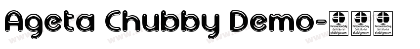 Ageta Chubby Demo字体转换
